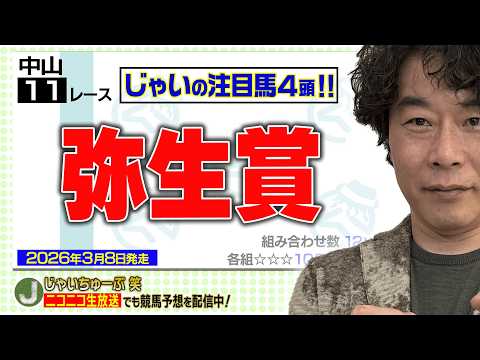 【競馬】弥生賞でのじゃいの予想【勝ち馬予想】