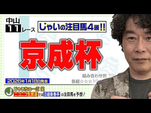 【競馬】京成杯でのじゃいの予想【勝ち馬予想】