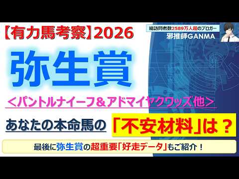 【弥生賞2026 有力馬考察】パントルナイーフ＆アドマイヤクワッズ他 人気馬5頭を徹底考察！